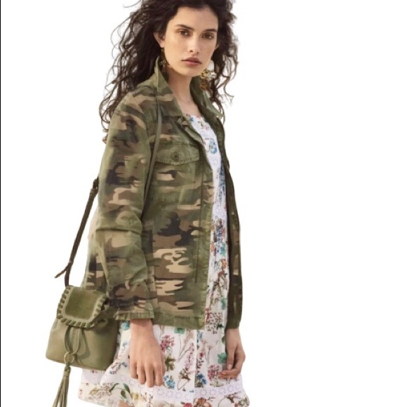 Anthropologie Jackets & Blazers - NWT SANCTUARY WAR IS OVER CROP CAMOUFLAGE JACKET